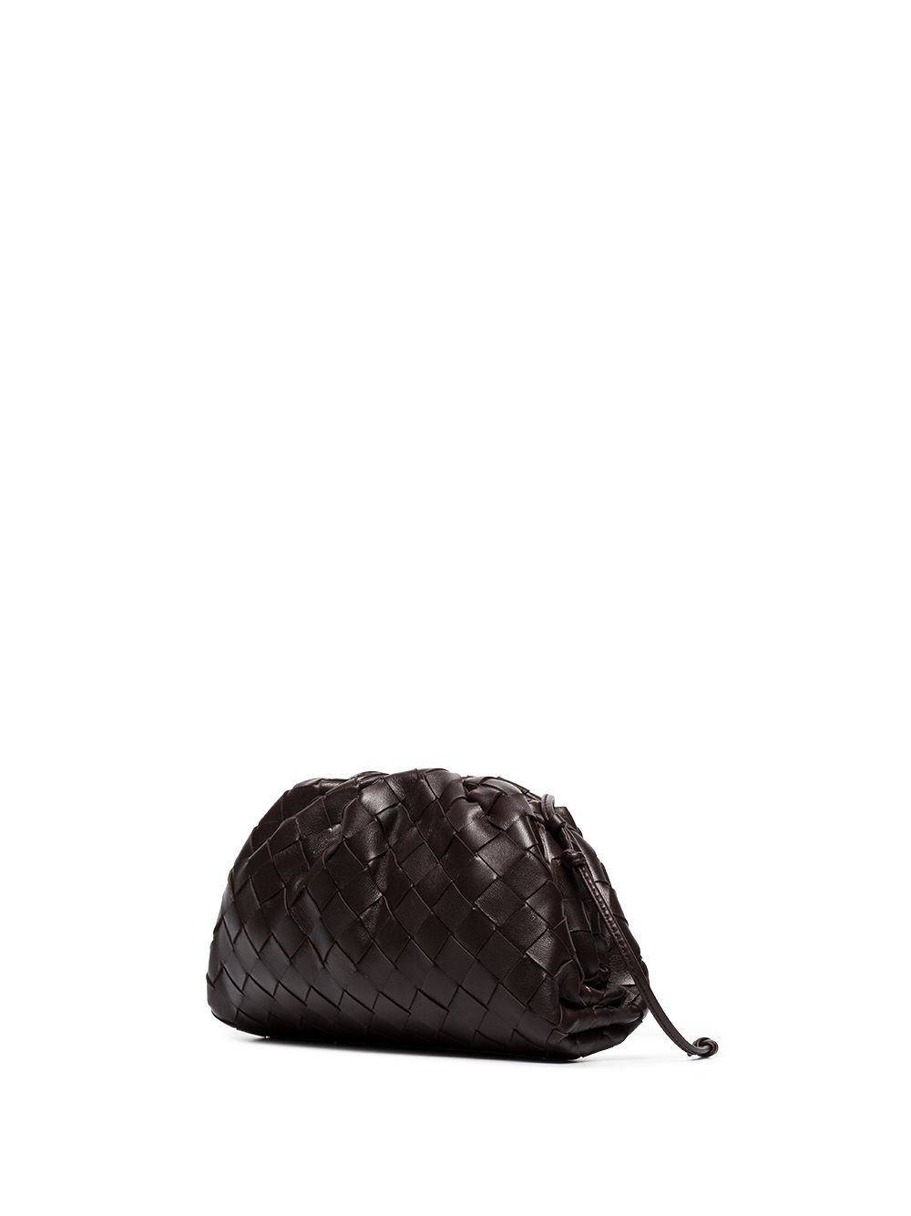 фото Bottega veneta сумка the mini pouch с плетением intrecciato