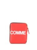 Comme Des Garçons Wallet logo zipped wallet - Red