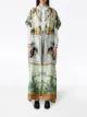 Burberry Montage-print long cape