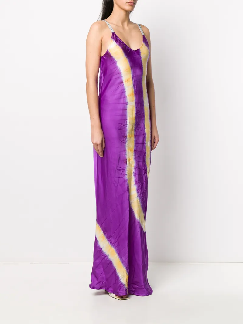 PALM ANGELS TIE-DYE SLIP DRESS