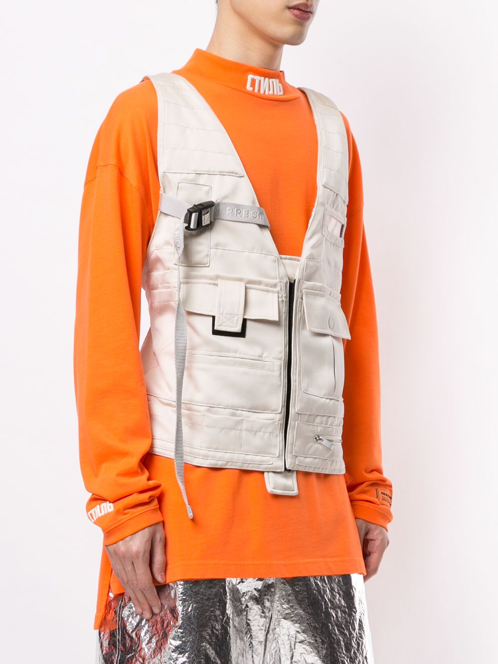 фото Heron preston safety cargo-pocket gilet