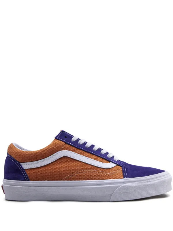 Vans blue \u0026 orange Old Skool low-top 