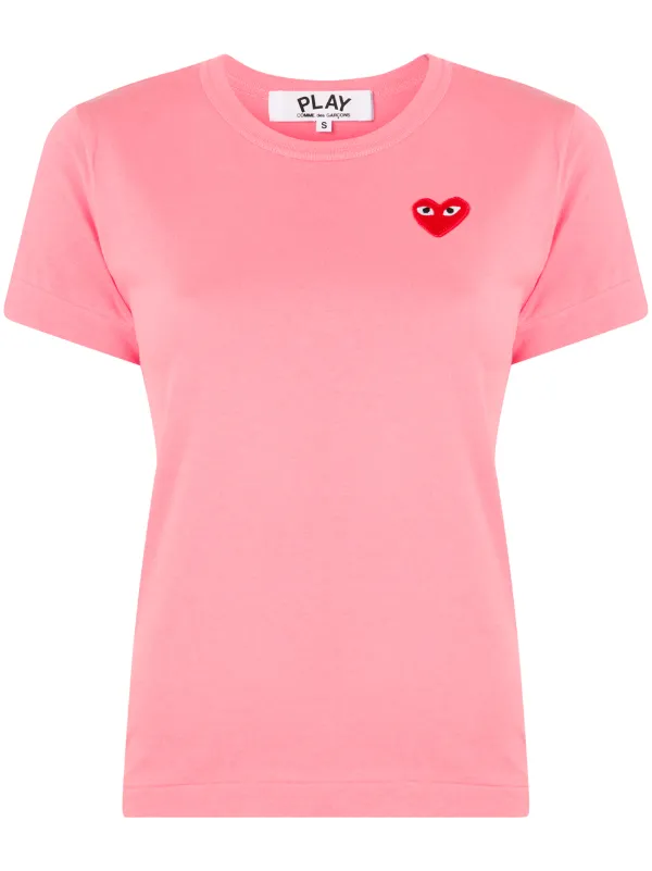 Comme des Garçons Play Oversized Heart Print T-Shirt - Pink