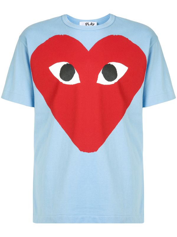 George Bernard ubetalt Et bestemt Comme Des Garçons Play Heart Print Crewneck T-shirt - Farfetch