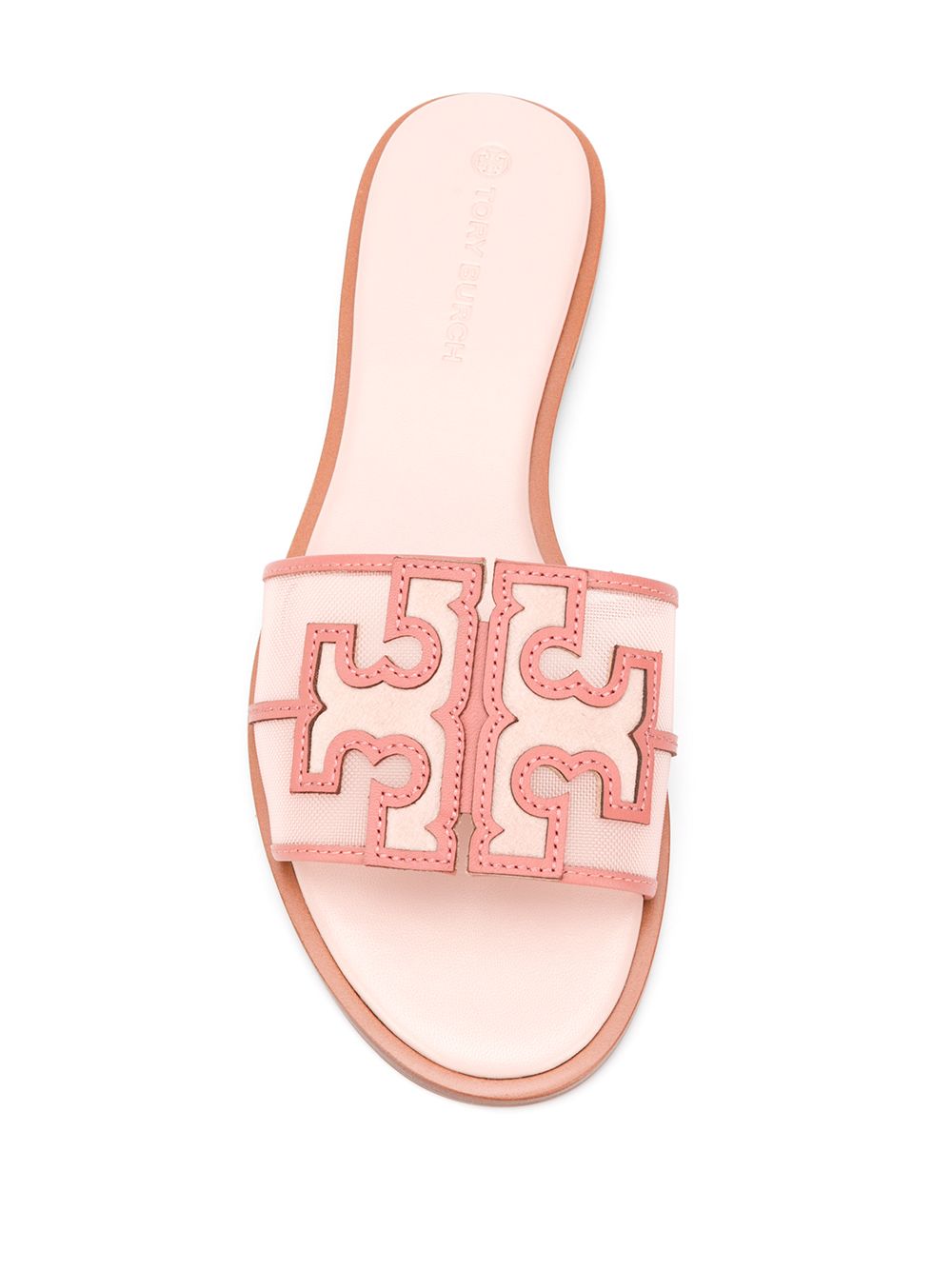 фото Tory burch шлепанцы с тисненым логотипом