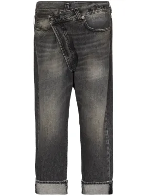 Louis Vuitton® Made To Order Embroidered Monogram Baggy Denim Pants Black.  Size 38 in 2023