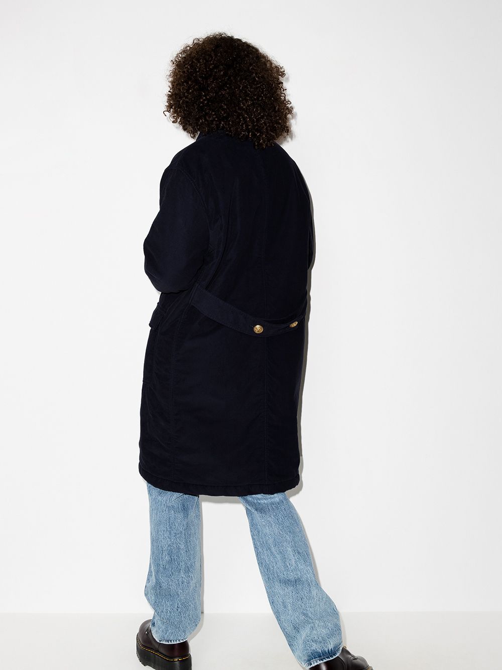 фото Denimist double-breasted cotton coat