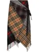 Image 1 of Marine Serre patchwork tartan wrap skirt