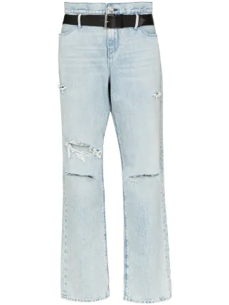 RtA distressed straight-leg jeans 