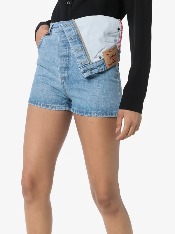 y project denim shorts