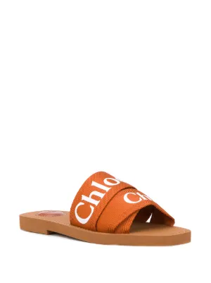 chloe woody flat mule