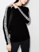 Image 2 of We11done logo-tape crew-neck jumper