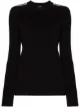 Image 1 of We11done logo-tape crew-neck jumper