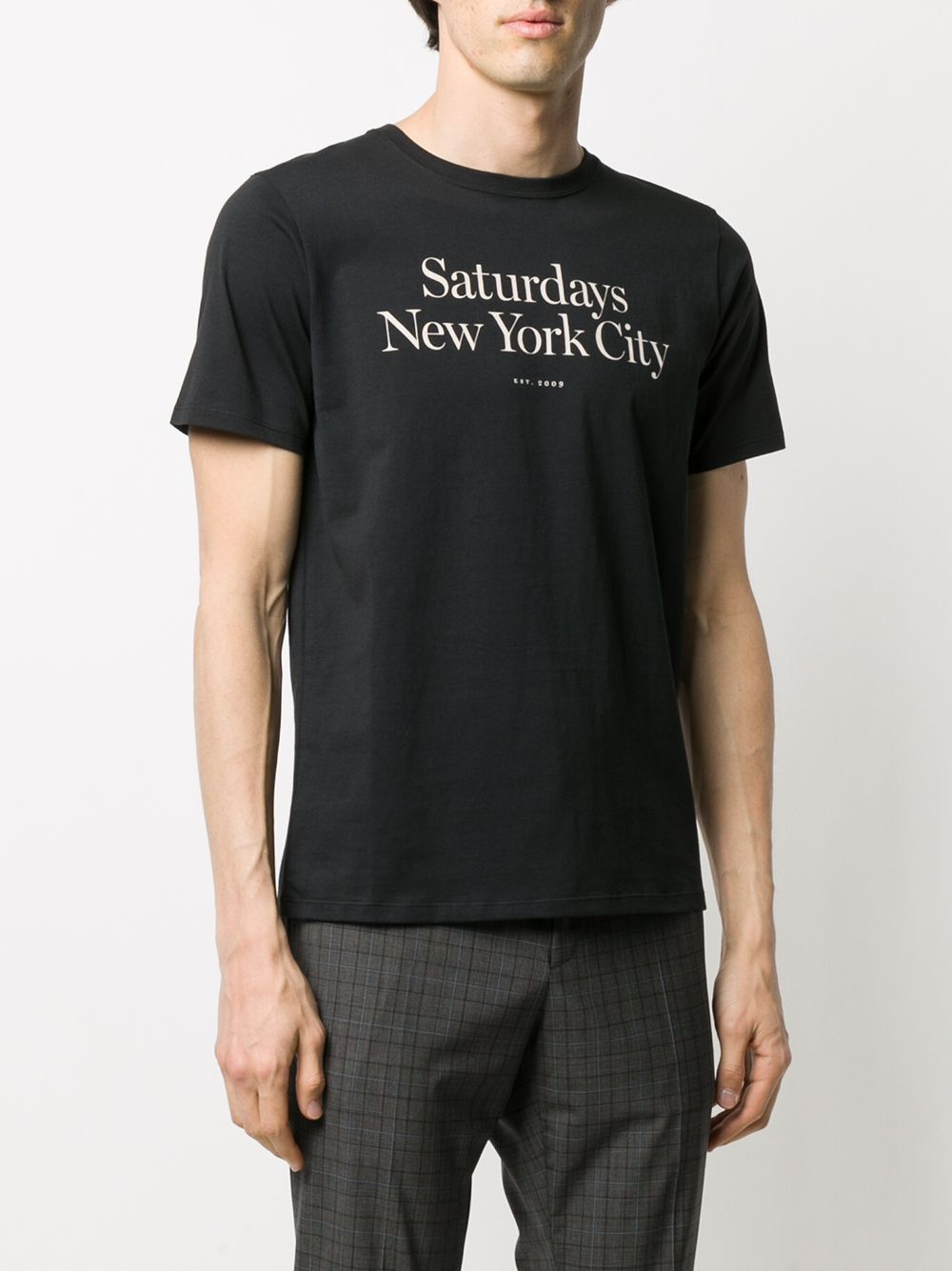 фото Saturdays nyc slogan t-shirt