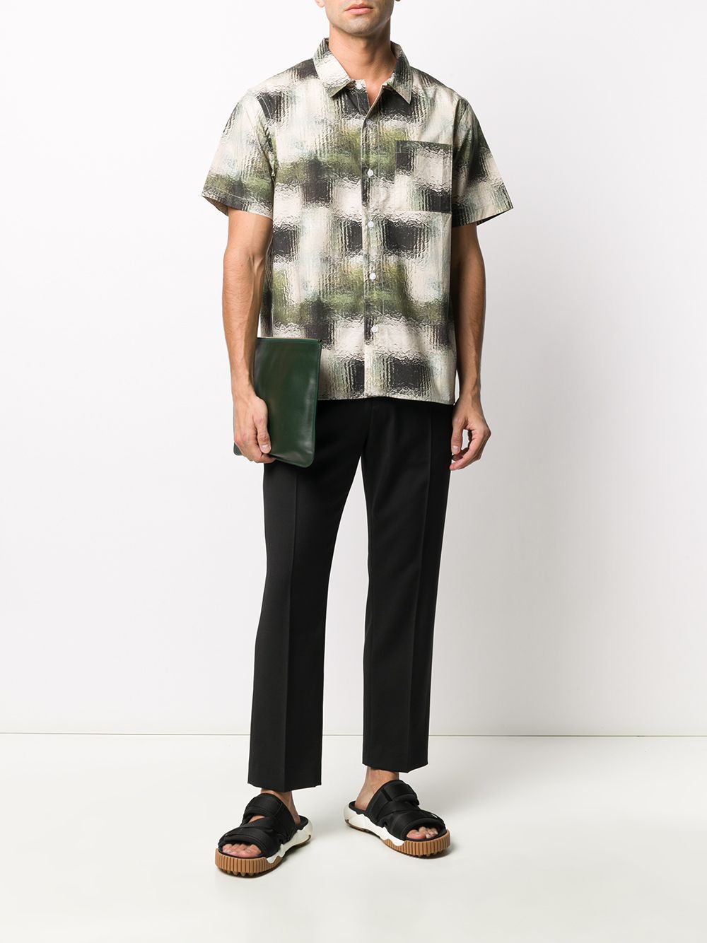 фото Saturdays nyc geometric print shirt