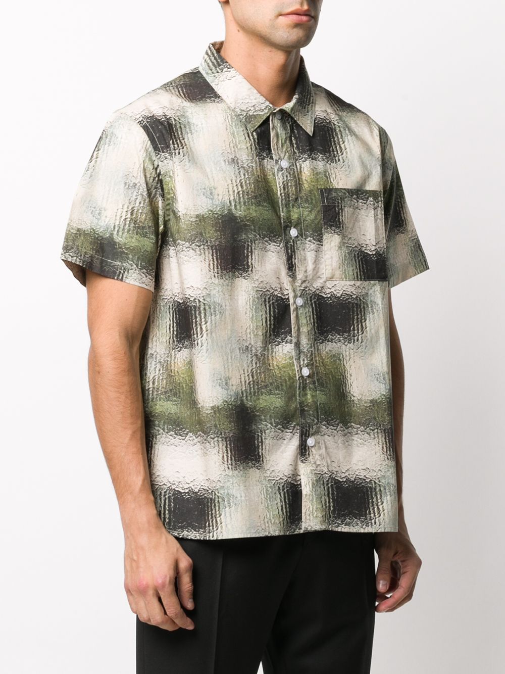 фото Saturdays nyc geometric print shirt