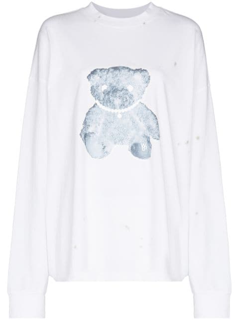 We11done Teddy Bear cotton sweatshirt