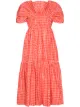 Image 1 of Molly Goddard x Browns 50 Bo Brigham gingham-print midi dress