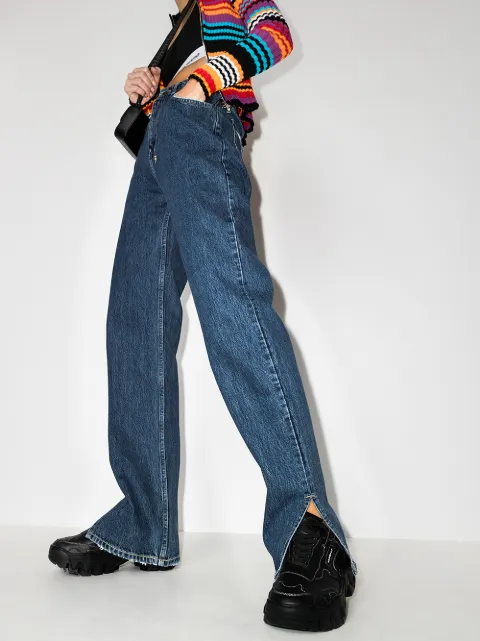 Shop blue Ksubi Playback Runaway jeans 