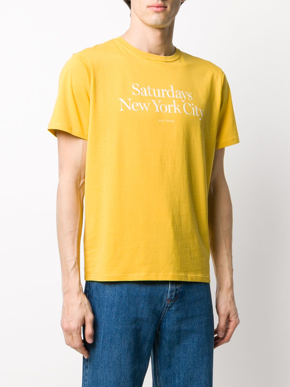 фото Saturdays nyc logo print t-shirt