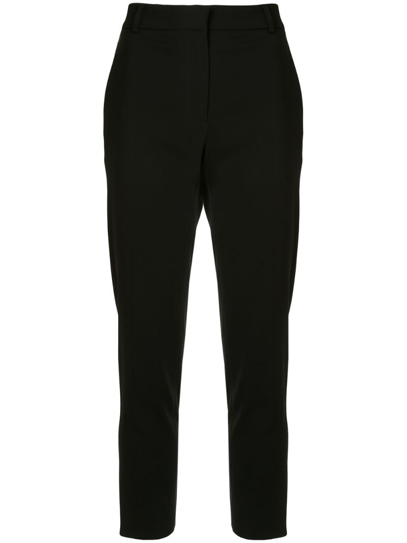 Iceberg Cropped Slim-fit Trousers In Black