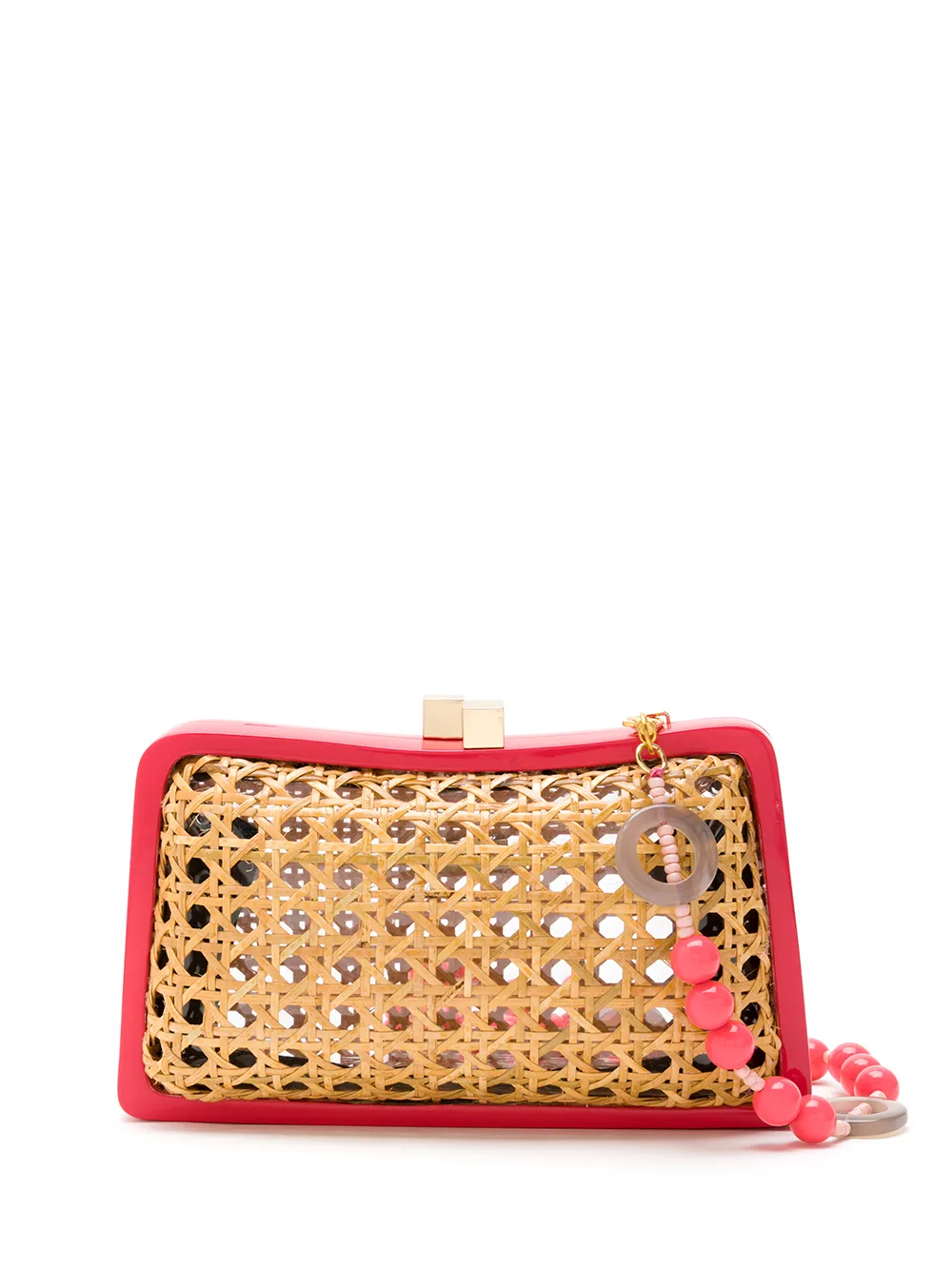 minaudière en paille tressée