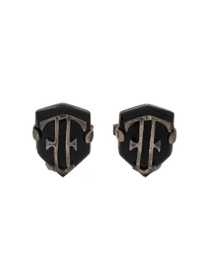 Gianfranco Ferré Pre-Owned 2000s shield cufflinks