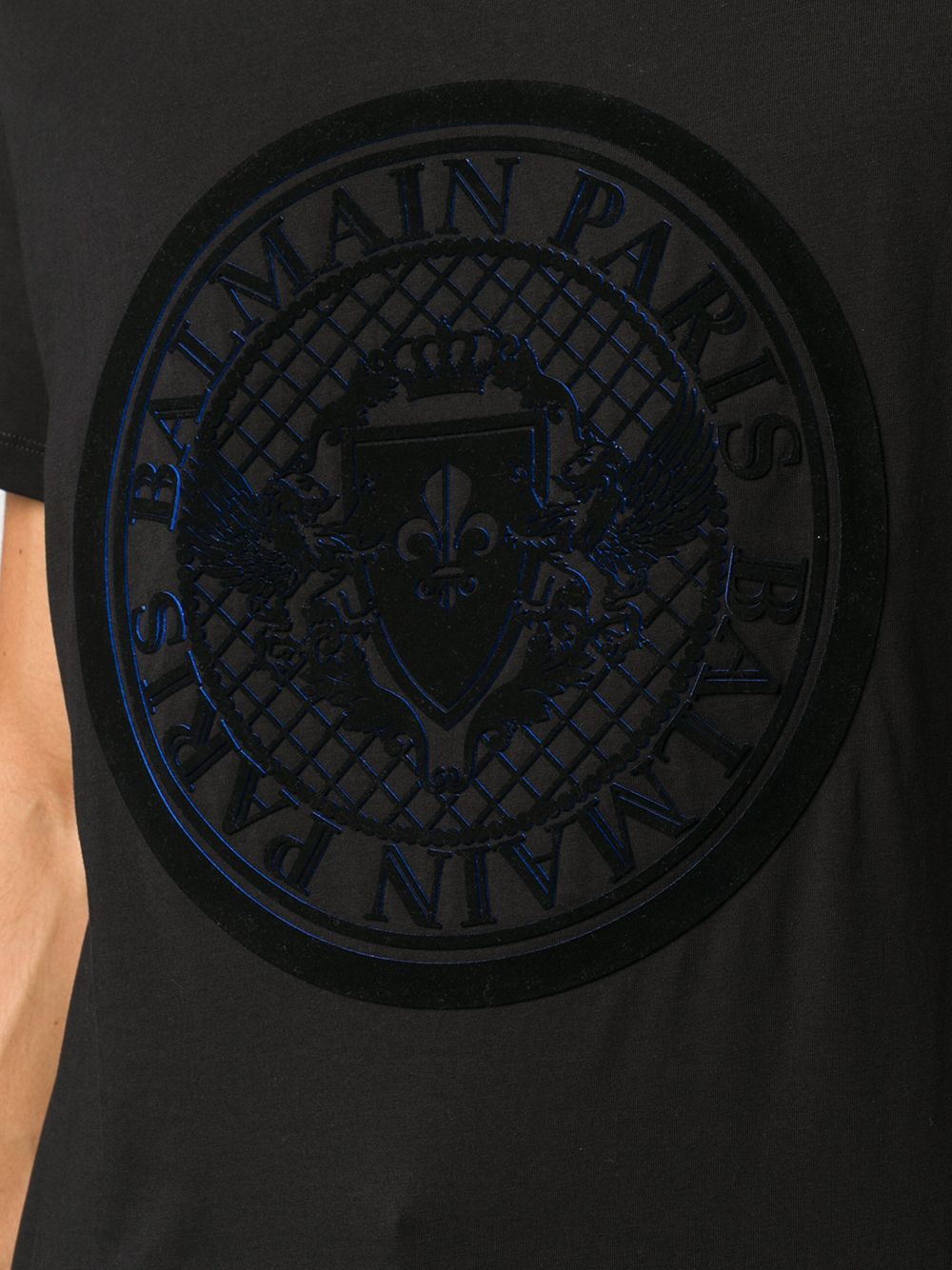 фото Balmain футболка с фактурным логотипом