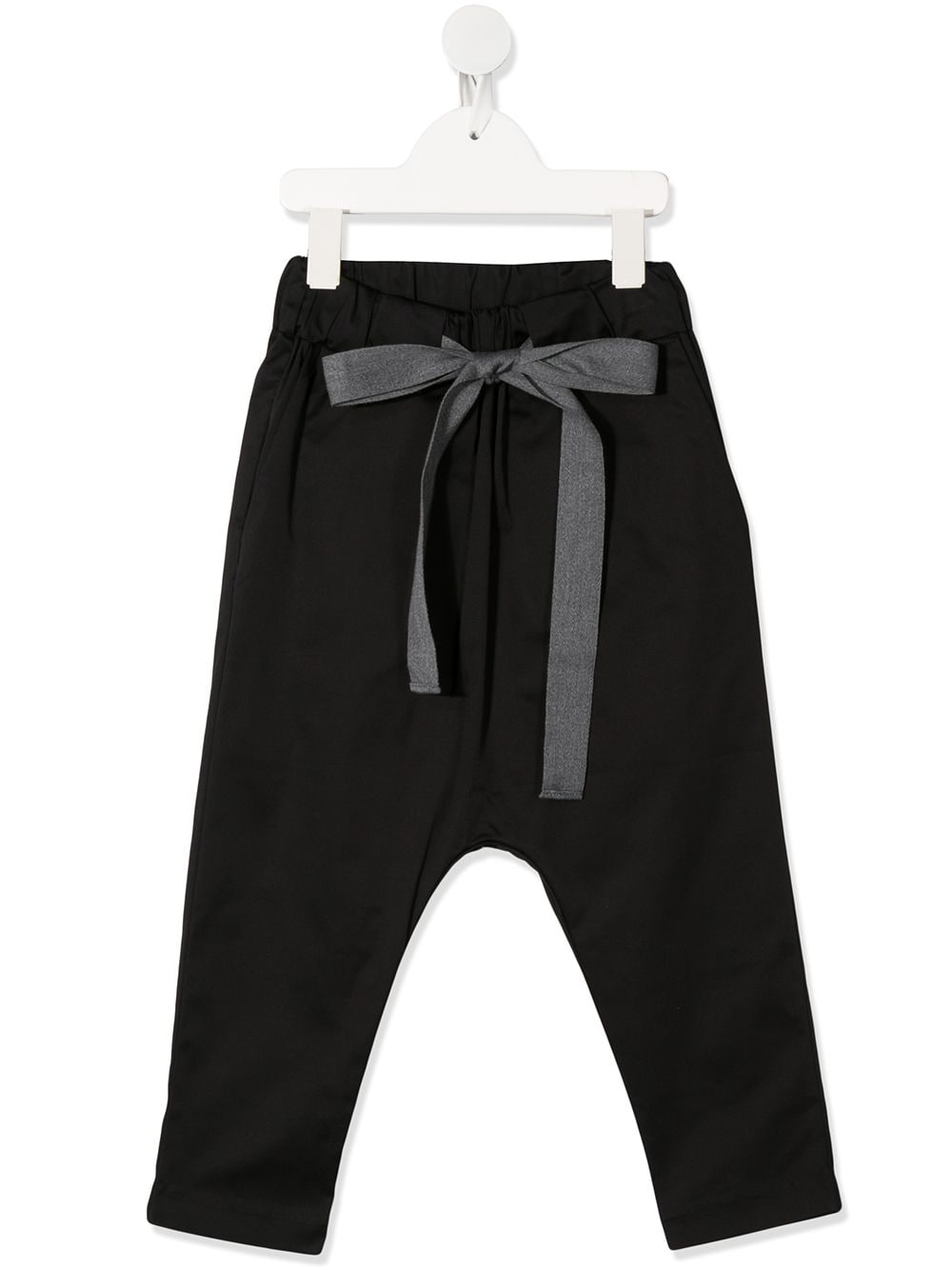 Unlabel Kids' Carmel Dropped Crotch Trousers In Black