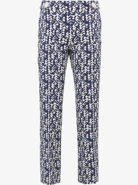 Prada Cropped-Hose mit Print