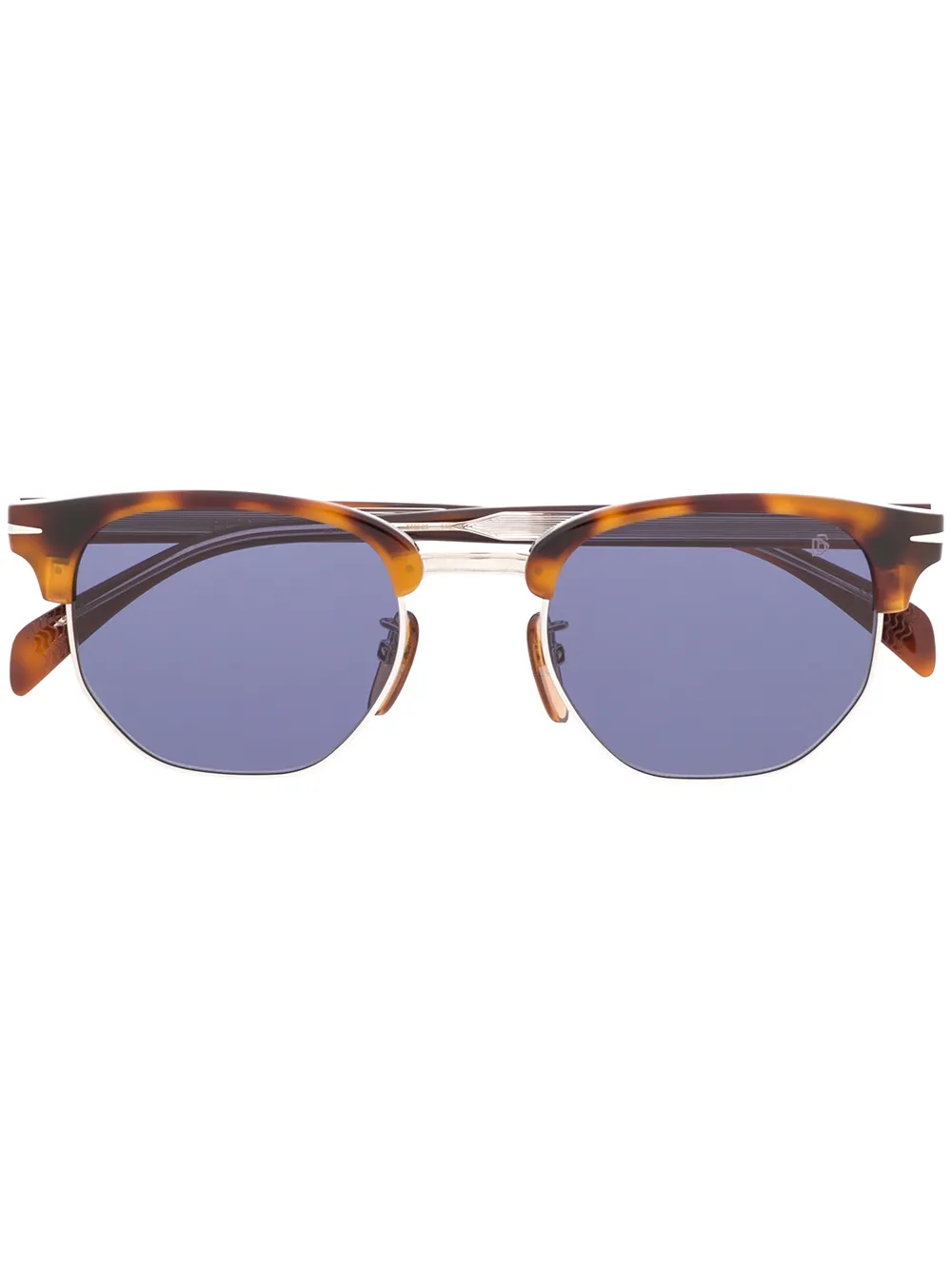 Eyewear by David Beckham tortoiseshell-effect geometric-frame sunglasses