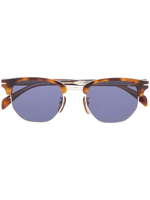 Eyewear by David Beckham tortoiseshell-effect geometric-frame sunglasses