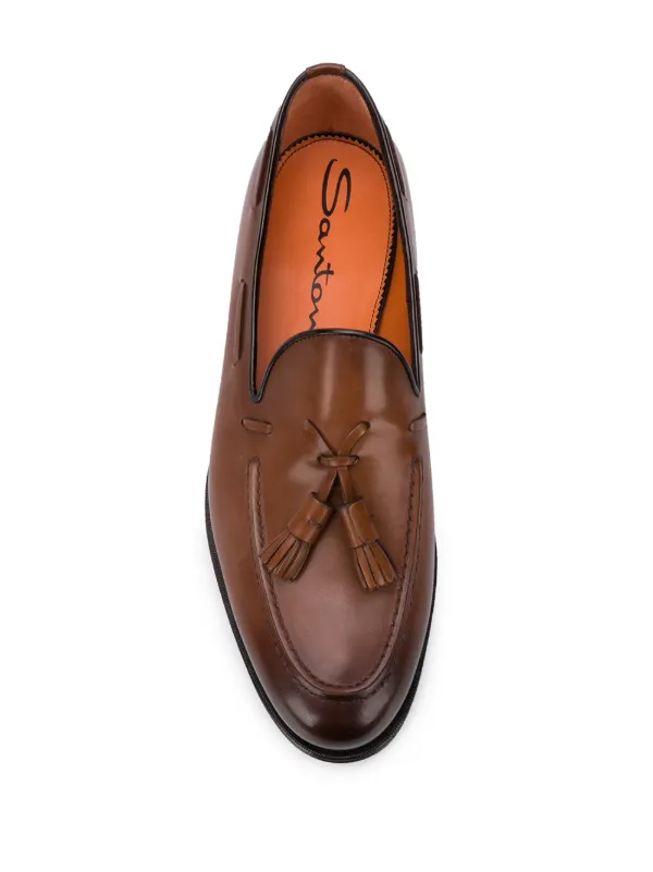 santoni tassel loafers