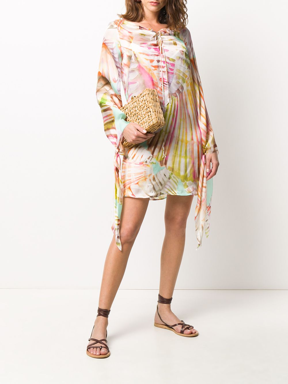 фото Blumarine abstract print shift dress