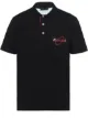 Image 1 of Prada logo embroidered polo shirt