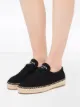 Prada gabardine lace-up espadrilles