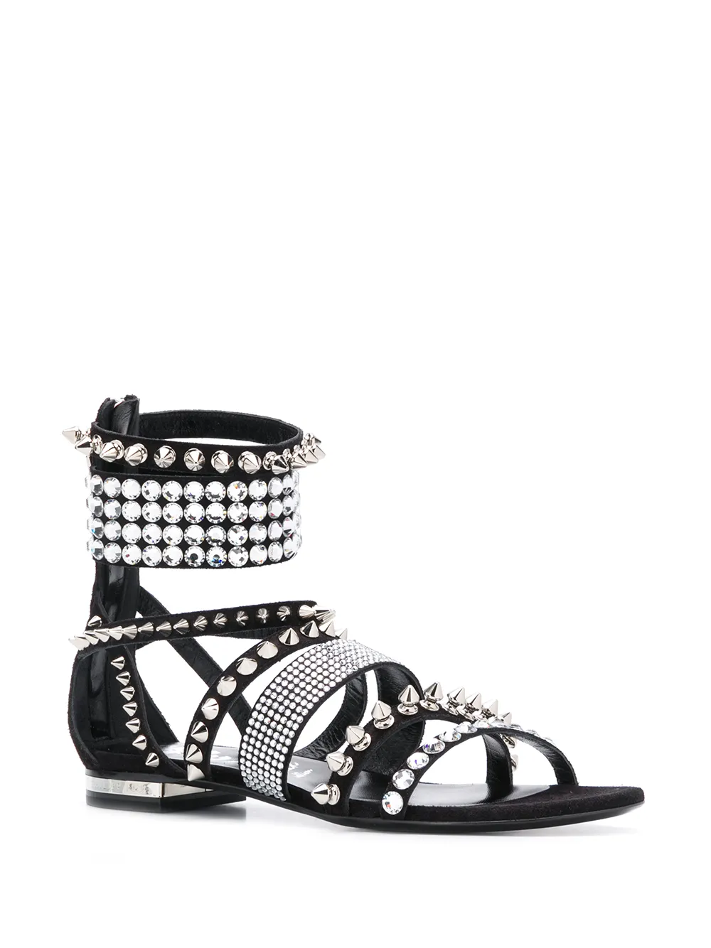 Philipp Plein Sandalen met studs Zwart