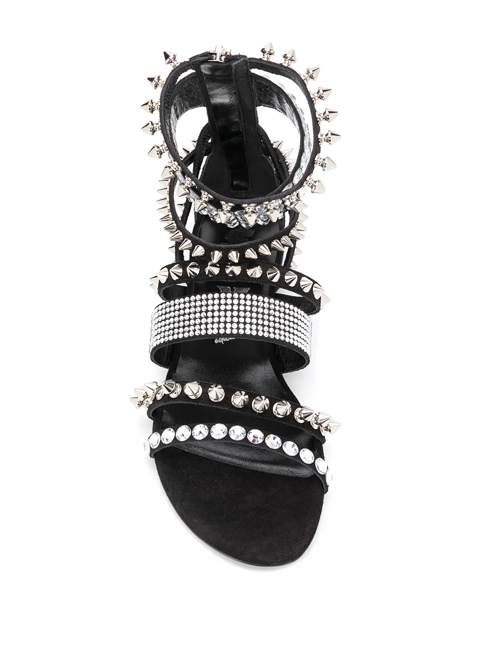 Philipp Plein Sandalen met studs Zwart