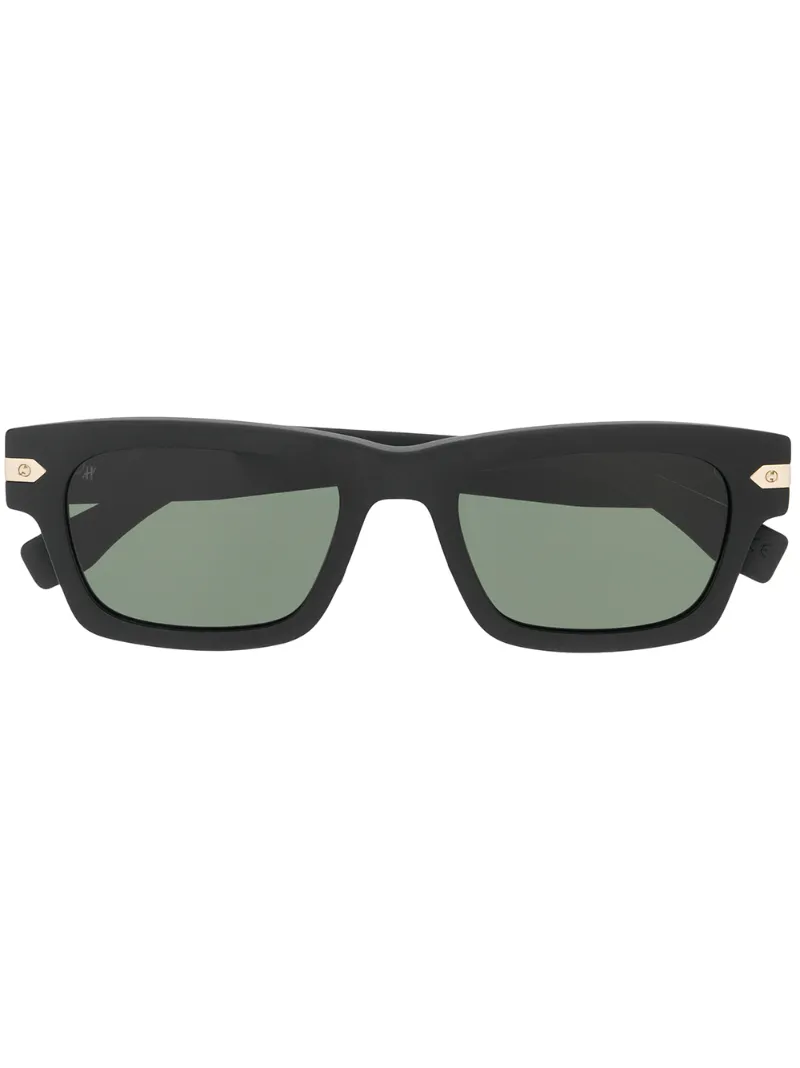 hublot eyewear soul fusion square-frame sunglasses in black