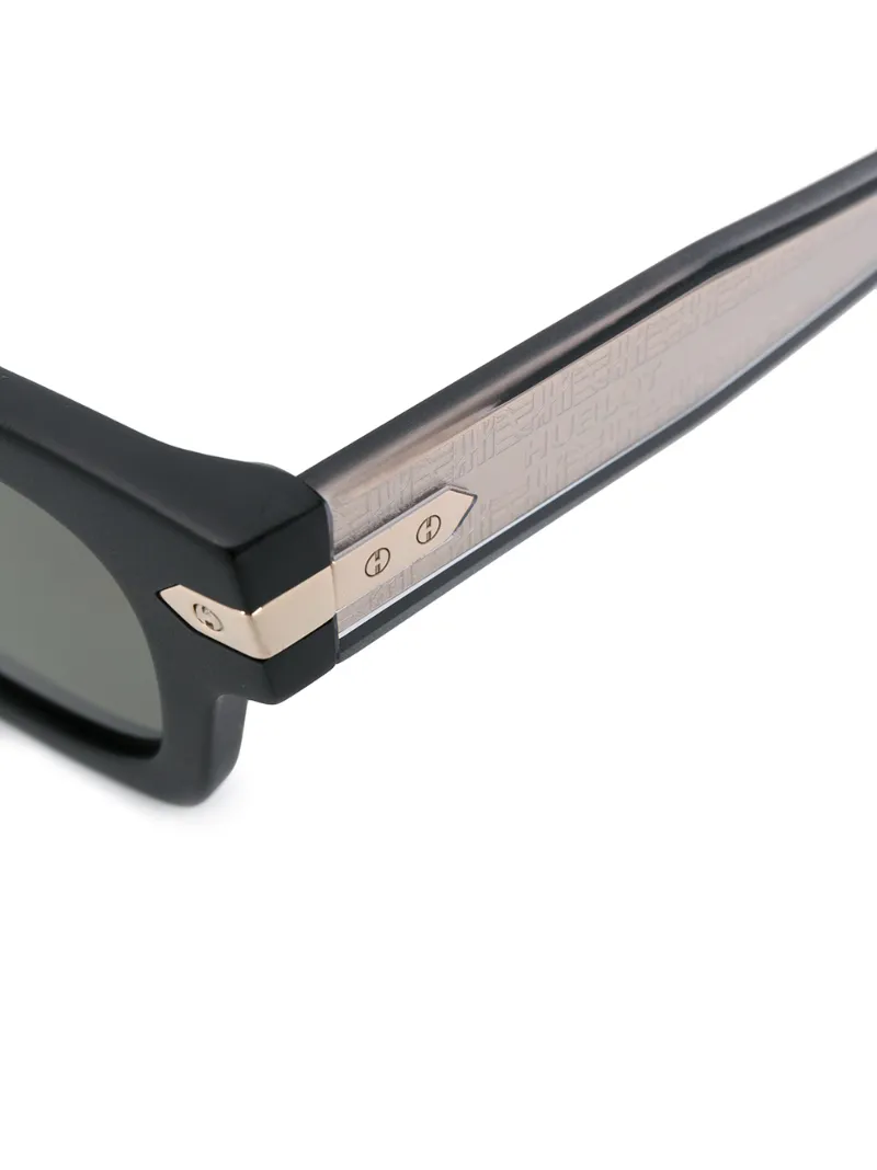 hublot eyewear soul fusion 方框太阳眼镜 in black | modesens