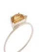 Natalie Marie Honey Quartz Half Moon ring