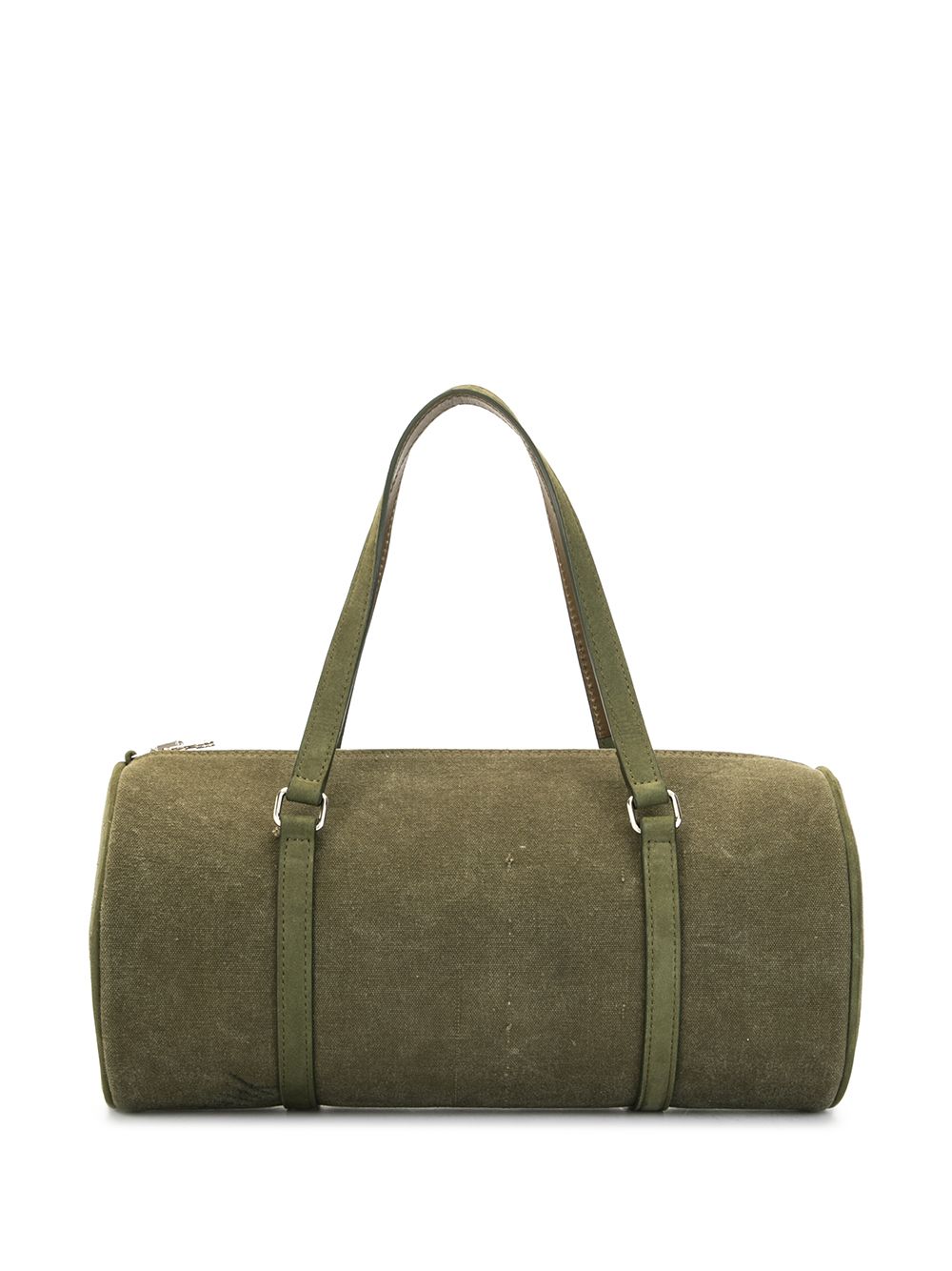 Readymade Papillon Upcycled Cotton Barrel Bag In Green | ModeSens