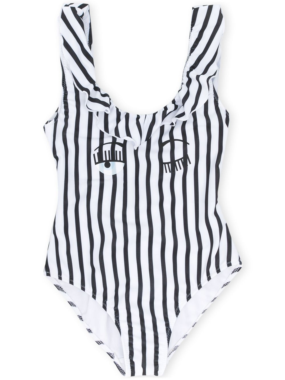 фото Chiara ferragni kids flirting frill swimsuit