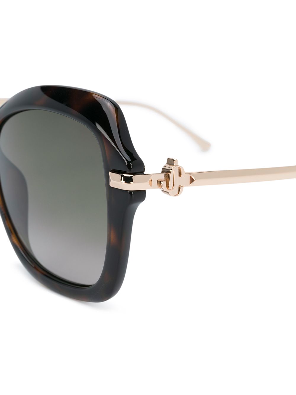 фото Jimmy choo eyewear солнцезащитные очки tessy в массивной оправе