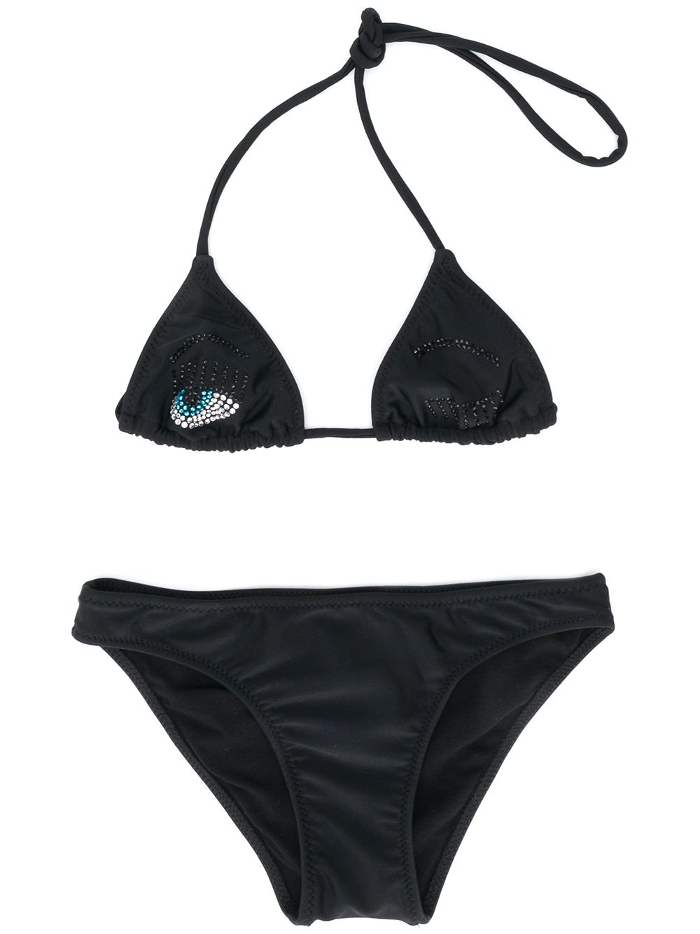 фото Chiara ferragni kids embellished eye bikini