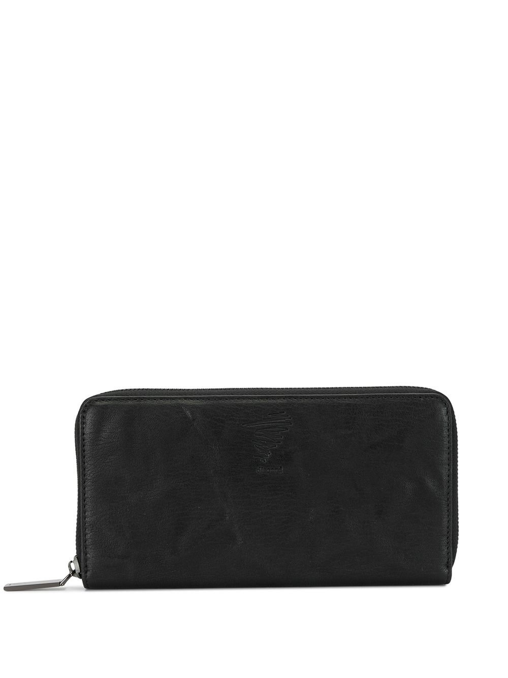 

Discord Yohji Yamamoto embossed logo zip-around wallet - Black