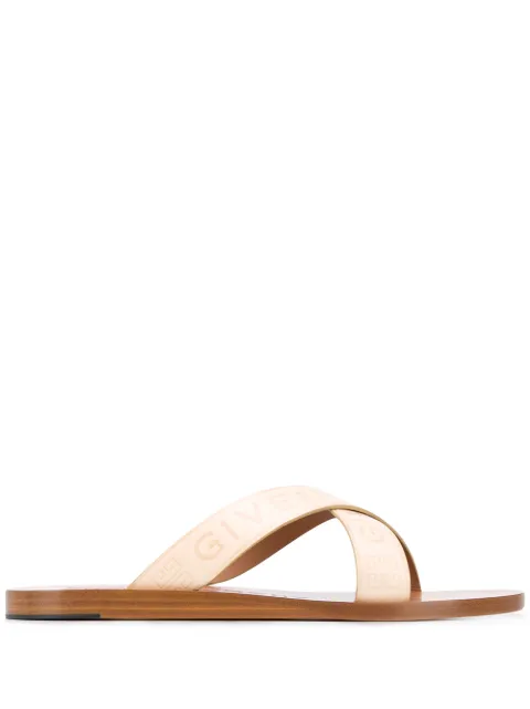 givenchy logo strap sandals