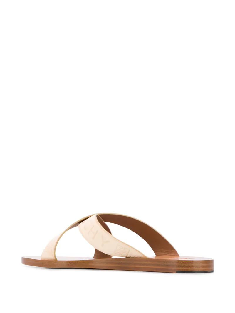 GIVENCHY LOGO STRAP SANDALS
