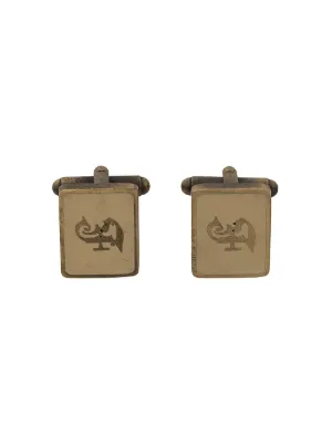 Gianfranco Ferré Pre-Owned 2000s logo squared cufflinks