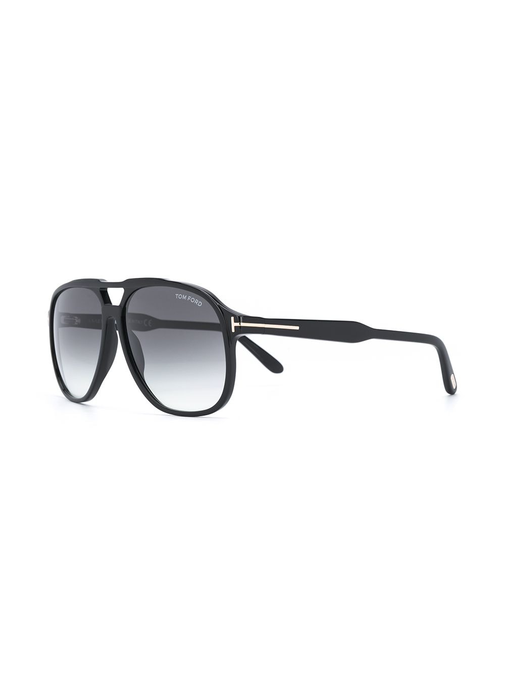 Shop Tom Ford Raoul Pilot Frame Sunglasses In Black